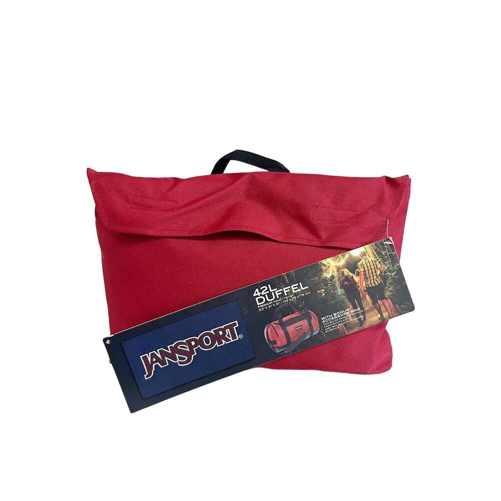 NWT Jansport 42L Duffel Bag HTF Discontinued Viking Red
